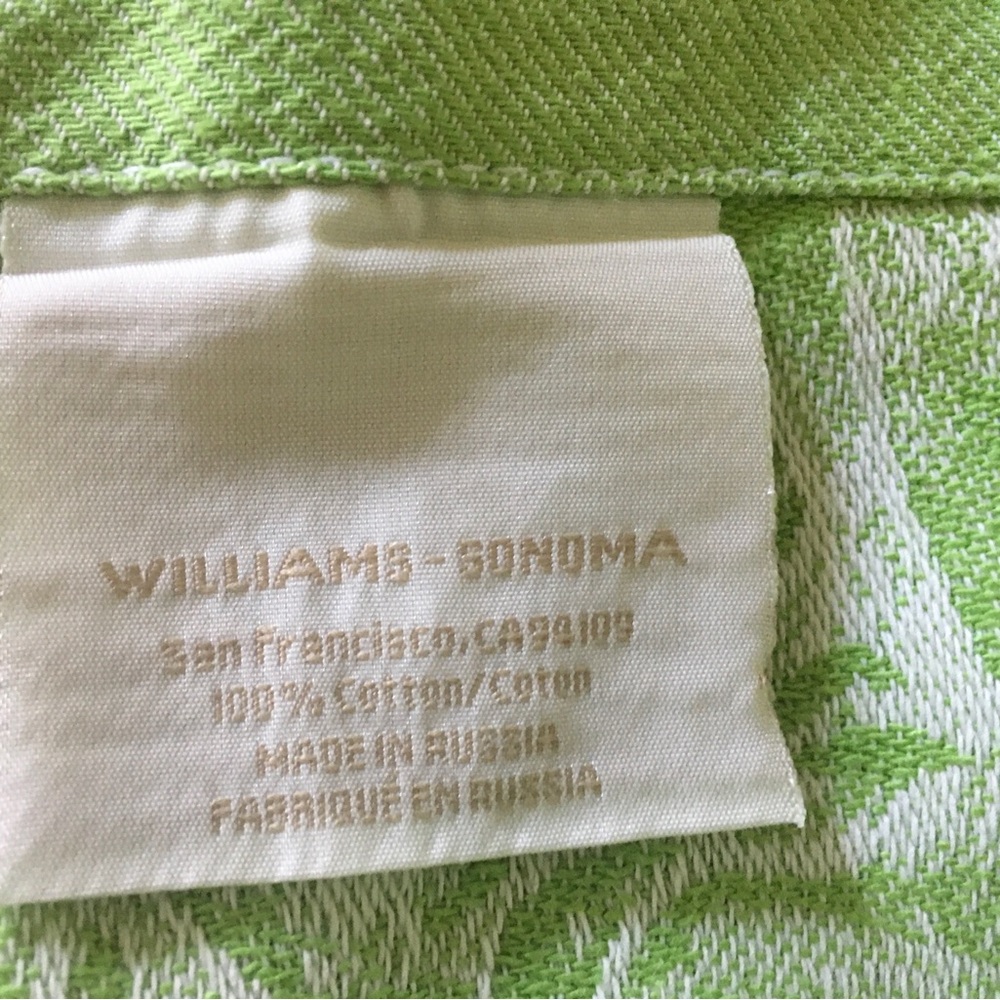 Williams Sonoma jacquard cotton Tablecloth - Picture 4 of 7